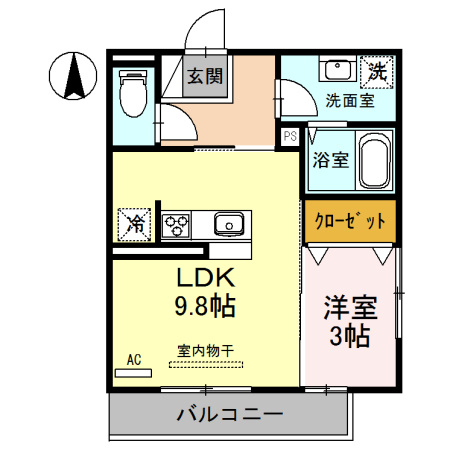 カーサ京町の間取り