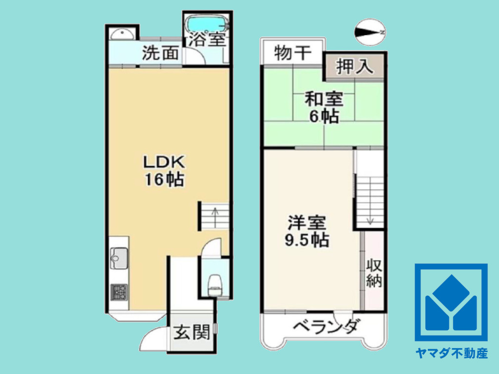 南区唐橋南琵琶町の間取り|図面と現況が異なる場合は現況を優先いたします。