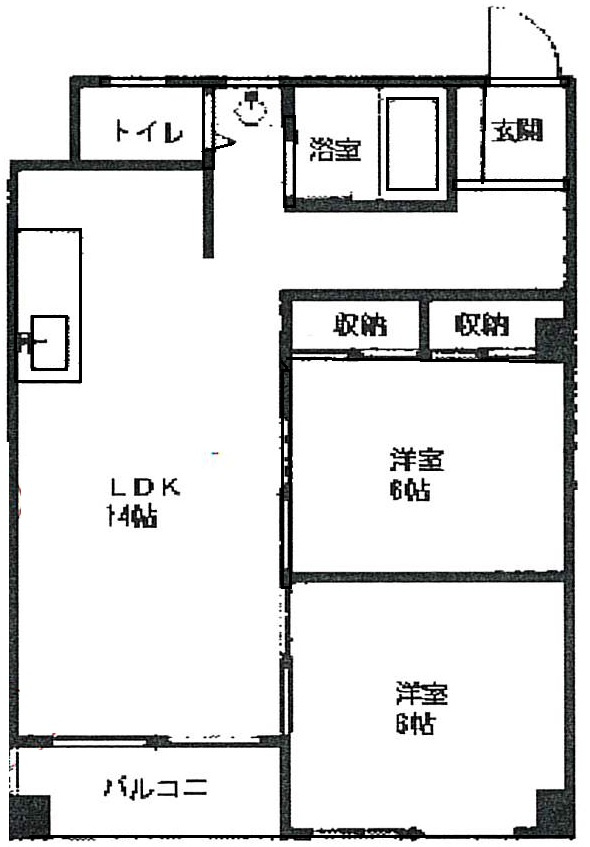文京区水道１丁目の事務所の間取り