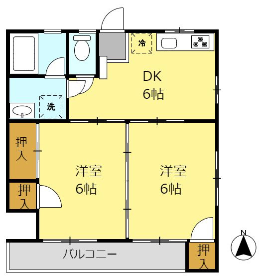 サンパレスヨシダの間取り