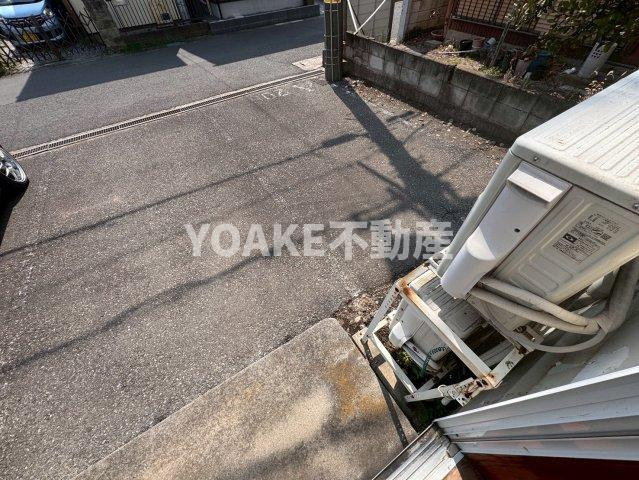 ドリームやどろぎハイツＡ棟のバルコニー|別号室の写真となります。現況優先。
