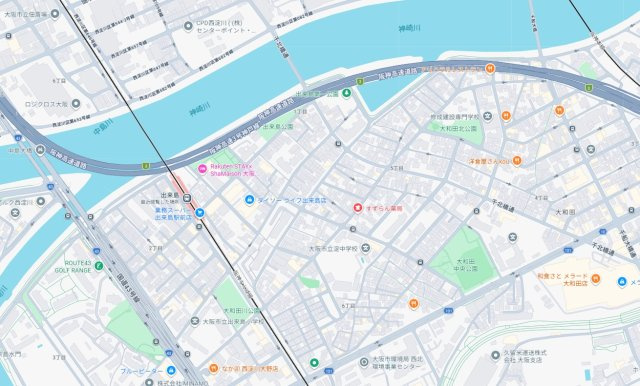 大阪市西淀川区大和田　新築一戸建ての地図