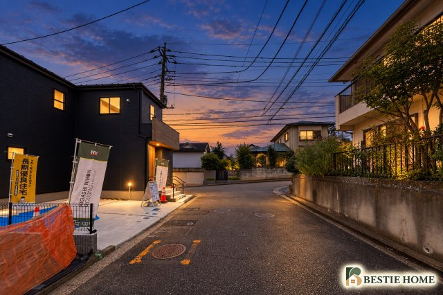 ●センター北駅　新築戸建の前面道路含む現地写真