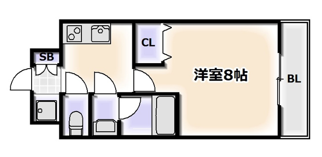 【間取り】 | スプランディッド難波Ⅰ
