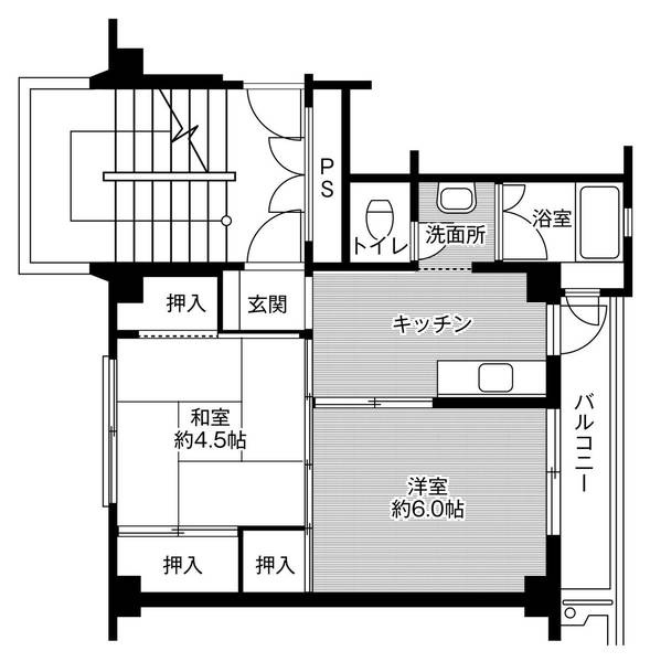 ビレッジハウス見川3号棟の間取り
