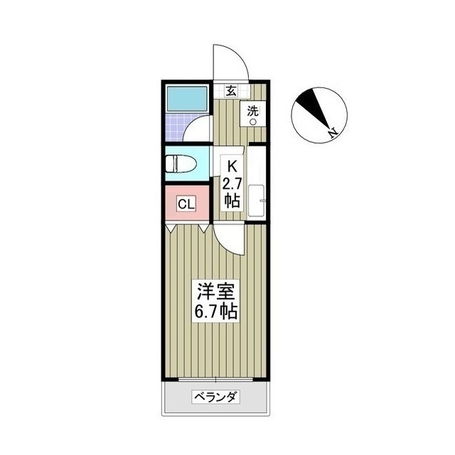 花山ビルの間取り