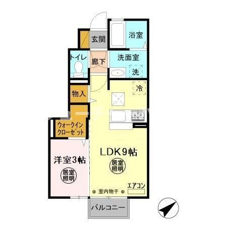 プリムール　Bの間取り