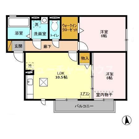 フルールの間取り