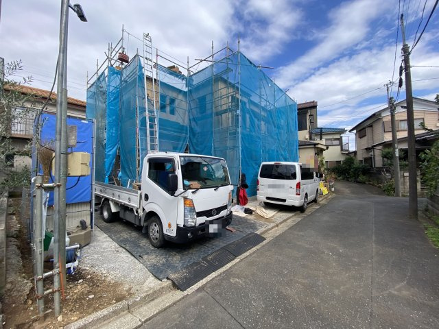 所沢市下安松新築1棟の前面道路含む現地写真