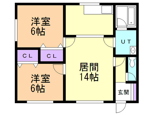 北町ハイツⅡの間取り