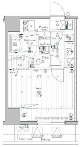 PREMIUM CUBE 駒込の間取り
