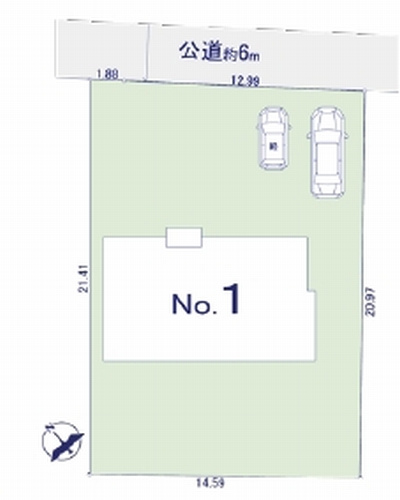 【仲介手数料０円】相模原市緑区上九沢　新築一戸建ての区画図|相模原市緑区上九沢　新築一戸建て