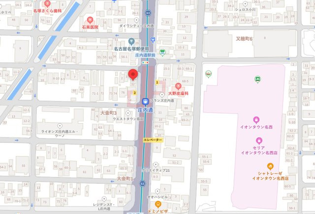 HPスクエア庄内通の地図