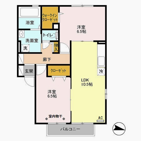 パークハイム興宮の間取り