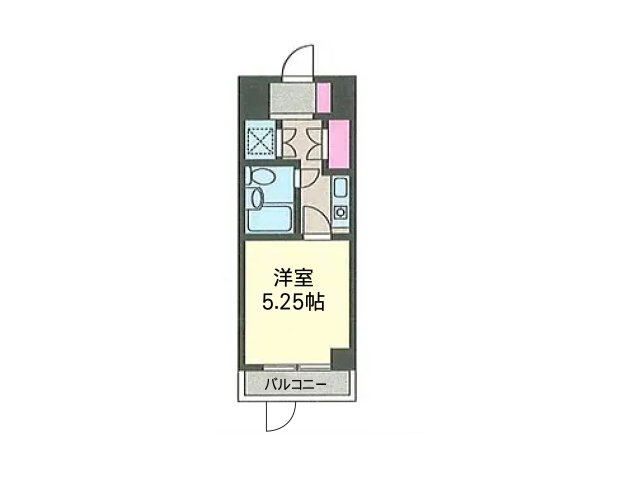 【間取り】 | クリオ淵野辺壱番館 | ワンルームタイプの1Rの中古マンション。居室とキッチンがひとつながりで、単身の方やセカンドハウスに向くコンパクトな住まいです。すっきりとした外観と洗練された内装で、スタイリッシュな暮らしを楽しめます。