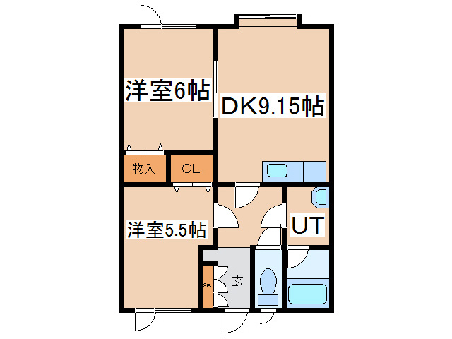 Ａフラット芦野の間取り