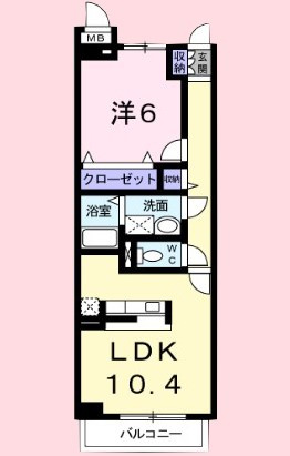 フランシーズ　コート　Aの間取り