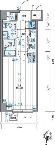 パティーナ住吉の間取り