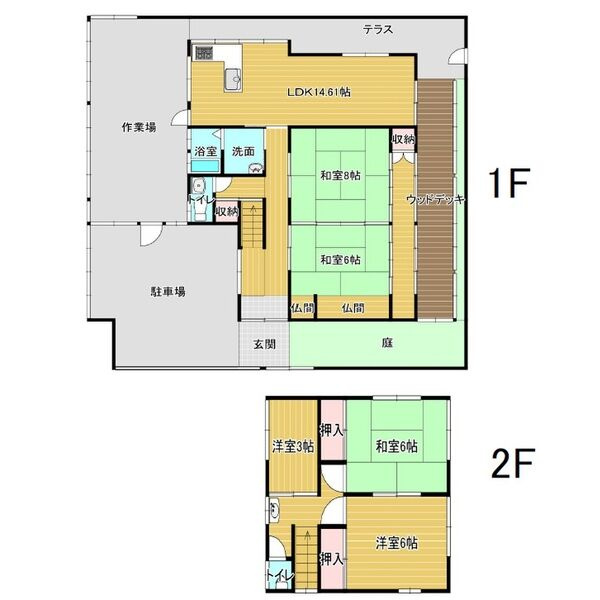 東板持町戸建の間取り