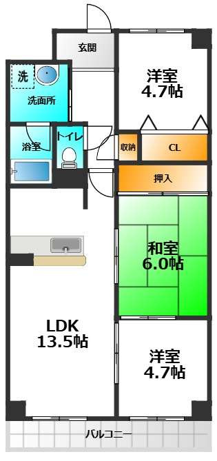 エクセレンス青山の間取り
