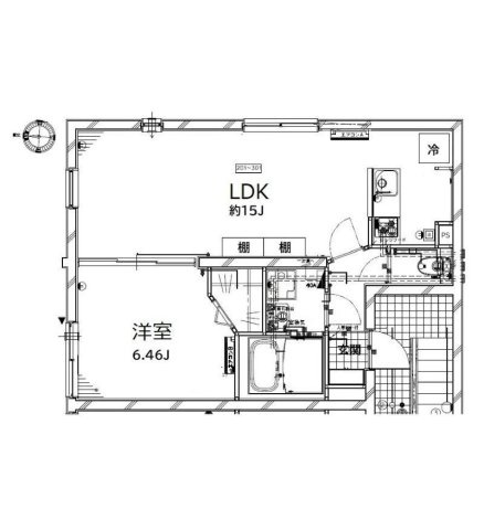 クリアル住吉の間取り