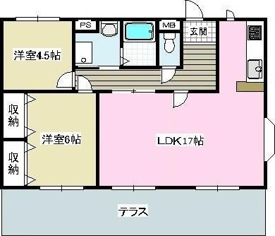 フローレスシャトーの間取り