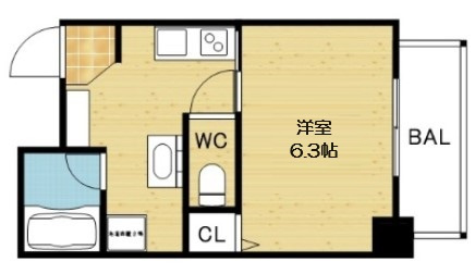 【間取り】 | レバンガAP難波南II