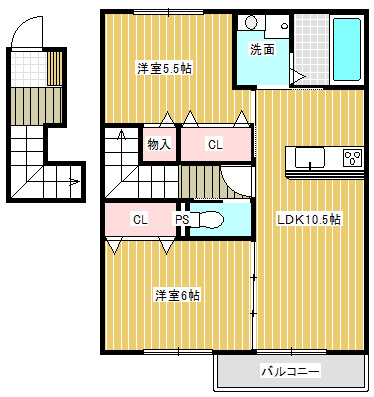 アビタシオンプリュネⅡの間取り