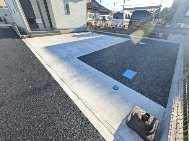 常陸大宮市宇留野334番　新築戸建て　B号棟の駐車場|駐車は3台可能です♪