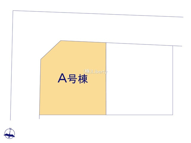牛久市さくら台1丁目　新築戸建　A号棟の区画図