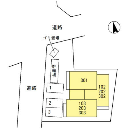 La Luce南茨木の区画図