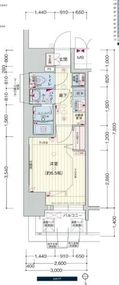プレサンスNAGOYAシティオの間取り