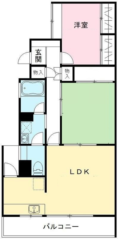 フォレスト上野毛の間取り|間取りです。