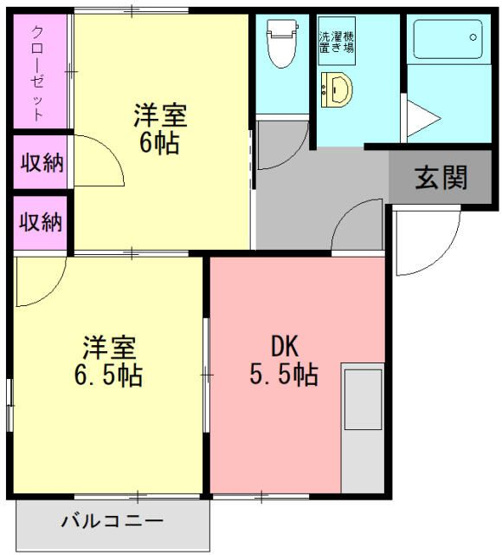【間取り】 | グレースカネシモ1