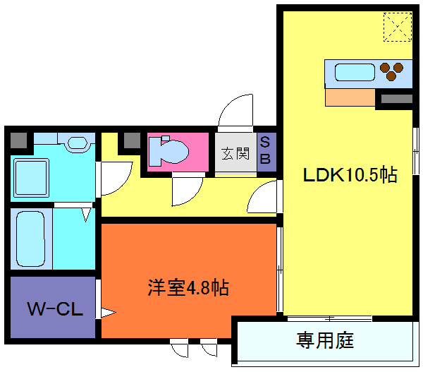 ラフォレア甲南山手の間取り
