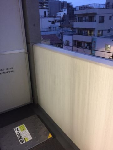 ライズコート住吉のバルコニー