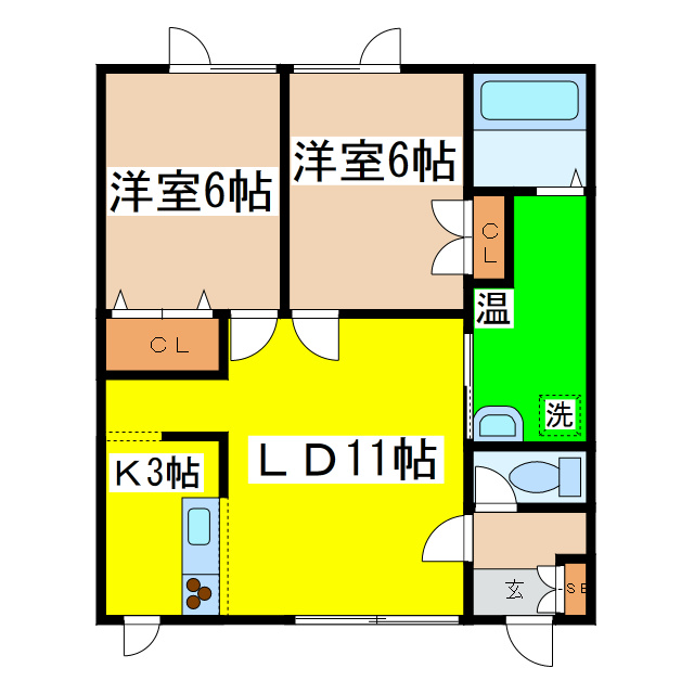 コーポＹＯＵの間取り