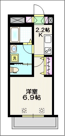 コート十条の間取り|正方形の居室はレイアウト自在です