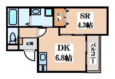 【間取り】 | ア・マーレ中鴻池 