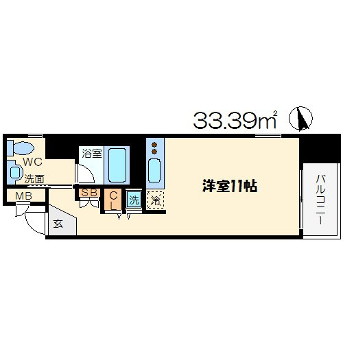 クリスタルブライト天満橋リバーサイドの間取り|クリスタルブライト天満橋リバーサイド　間取り