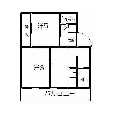 グレースタカツキ3号棟の間取り|※別号室の間取りになります。