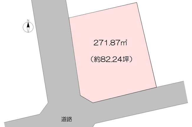 【土地図】 | 売地　高知市加賀野井1丁目　＠34万