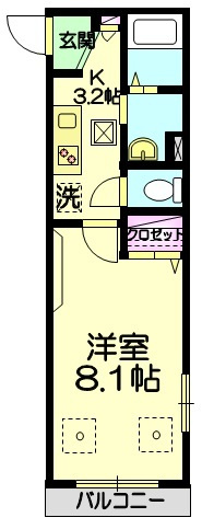 メゾン　ド　ジュアンセの間取り|★角部屋★二面採光★