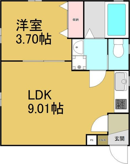 【間取り】 | ピアチェーレ名駅