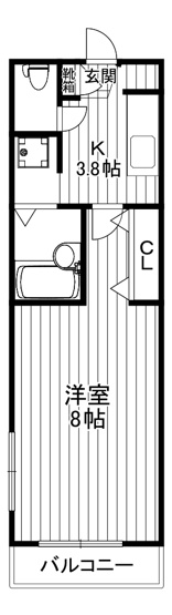 【間取り】 | ドミール千歳烏山
