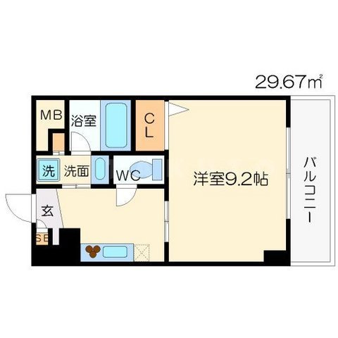 カルムクレール2.5.8の間取り|カルムクレール2.5.8　開放感のある間取り
