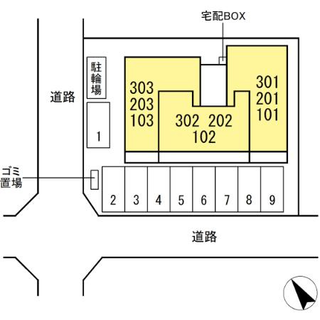 campanella庚午北の区画図