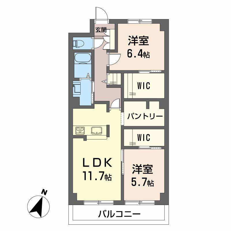 クレスト木屋の間取り