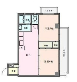 川崎市麻生区下麻生２丁目の賃貸マンションの間取り