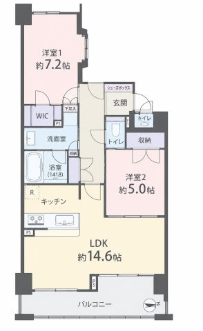 ワコーレ須磨潮見台レジデンス★ペットOKの間取り
